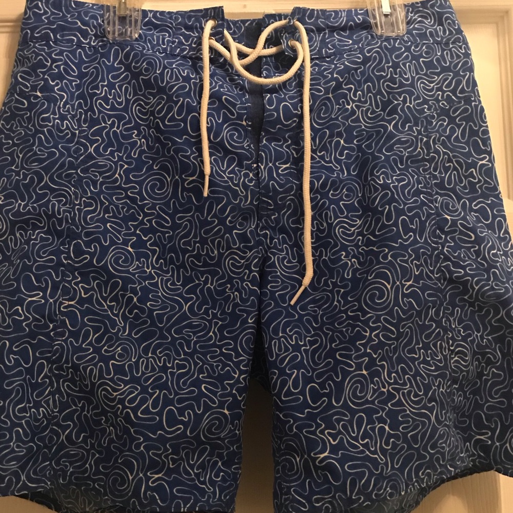 Trunks Blue Swim Trunks Shorts 34 Surf Beachware